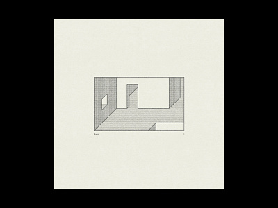 "Room: 1" art contemporary design geometric geometry graphic design illustration minimal minimalism monochrome photoshop plakat poster poster art poster design print screen print simple type visual design