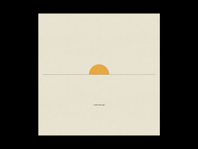 "I Saw The Sun" design graphic design illustration poster poster art poster design print simple