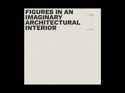 "Figures in an Imaginary Architectural Interior" design graphic design illustration poster poster art poster design print simple
