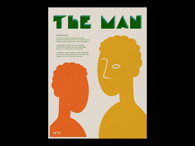 The Man design graphic graphic design illustration illustration art illustrator orange photoshop poster poster a day poster art poster design retro simple typeface typogaphy typography art vector vintage yellow