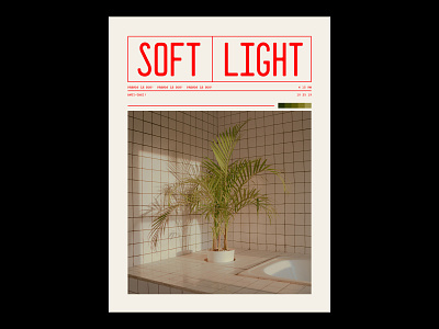 Soft | Light design graphic graphic design minimal photo photography photoshop poster poster a day poster art poster design print print design prints red retro typeface typography vintage vintage design