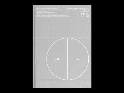 Vol.14 book cover book cover design design geometric geometric design graphic graphic design minimal minimalism photoshop poster poster a day poster art poster design print print design simple type typeface typography