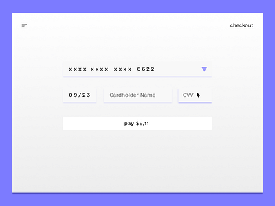 Daily UI 002 – Credit Card Checkout 002 checkout checkout page credit card checkout dailyui figma uiux web