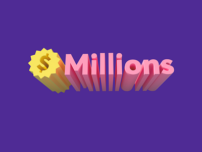Millions logo design logo ui