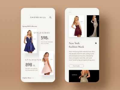 Sherri Hill App Design