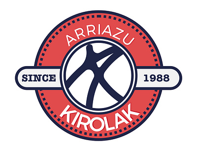 Arriazu Kirolak branding design logo vector