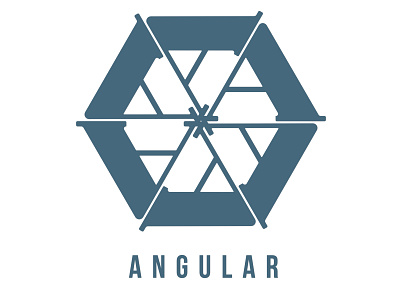 Angular app branding design logo vector