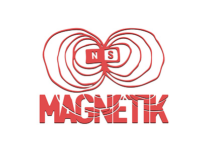 Magnetik brand design logo magnet magnetic vector