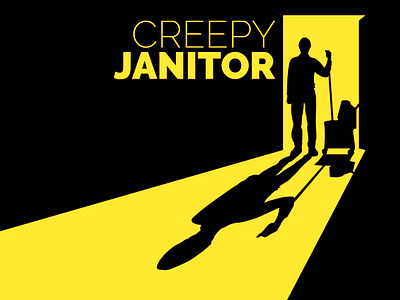 Creepy Janitor design illustration vector web