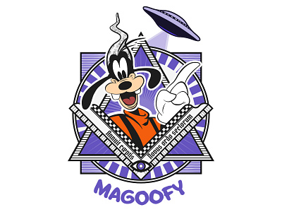 Magoofy conspiracy goofy illustration vector