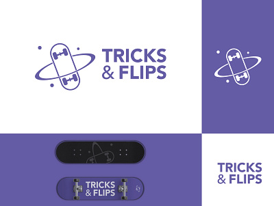 Tricks & Flips branding design flat graphic identity identity design illustrator logo logodesign logotype project shop skate skateboard skateboarding skater vector vectorart visual art visual design