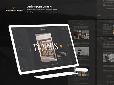 Arhitectural Joinery - Corporate website animation branding design designer desktop product design typogaphy ui ux web design webdesign website