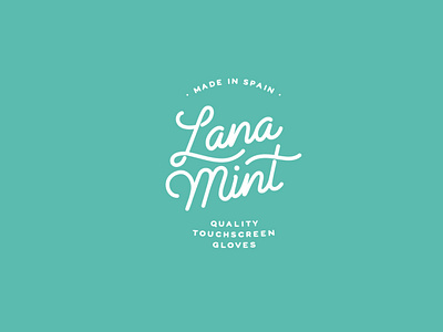 Lana Mint - Logo Design brand branding design identity lettering logo logotype vector