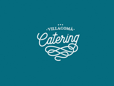 Villagomá Catering – Logo Design brand branding design idea identity lettering logo logotype vector