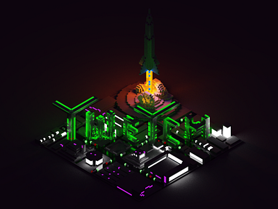 Twetch Voxel bitcoin branding space voxel