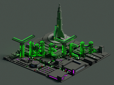 Voxel Twetch Spaceport