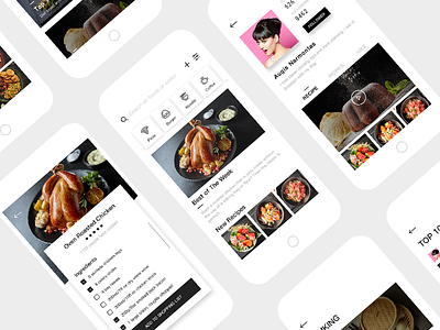 Daily UI - Recipe App app food recipe ui