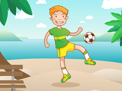 Football Styletest No. 2 characterdesign football illustration soccer