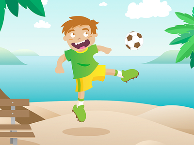 Football Styletest No.3 characterdesign cute football illustration soccer