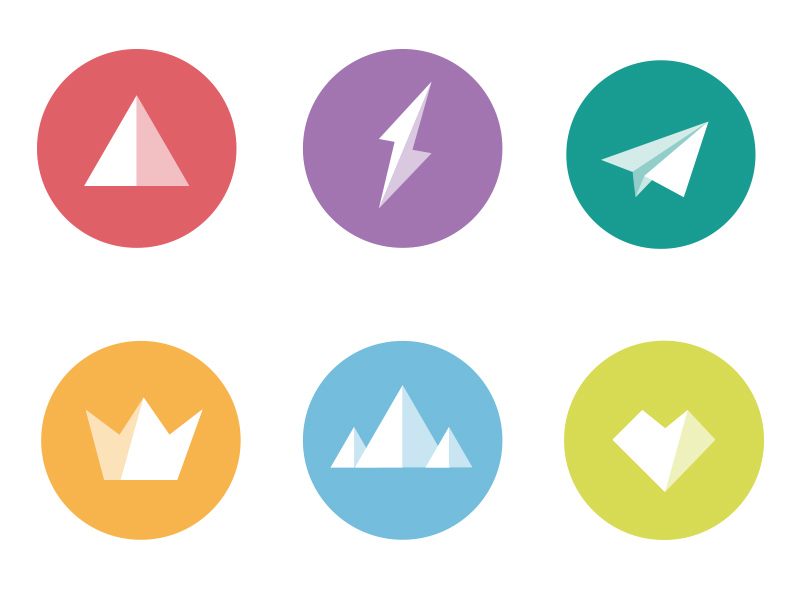 Flat Icon Set by Christine Lösch on Dribbble