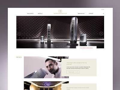 Burkhardtsmaier Website audio clean flat minimalistic ui web webdesign website