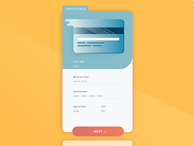 Credit Card Checkout – Daily UI 002 app cards challange checkout dailyui flat illustration mobile