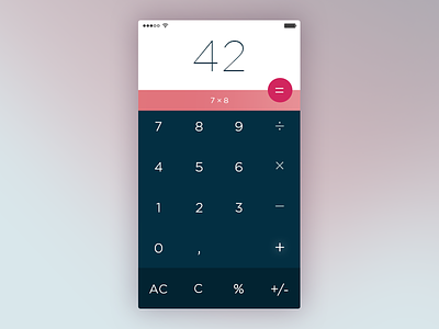 Calculator – 004 Daily UI