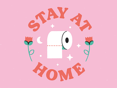 Stay At Home coronavirus covid 19 covid 19 covid19 illustration illustrator stay at home texture toilet paper toilet roll vector virus