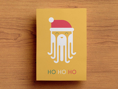 Christmas Card Design card christmas flat santa xmas