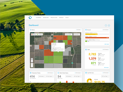 Conservis Case Study ag tech agriculture case study dashboad farm management farming product design ui ux widgets