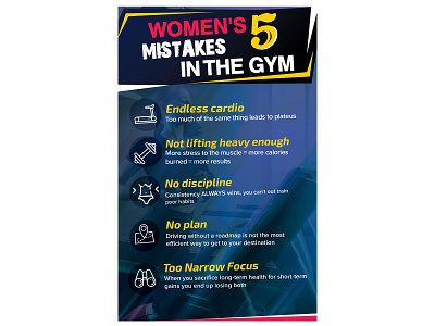 Fitness flyer design flyer design illustrator photoshop print ready