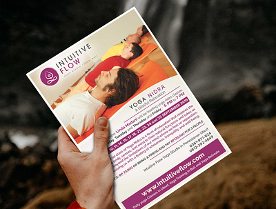 Yoga flyer design brochure design design devotional flyer design meditation minmal peaceful yoga