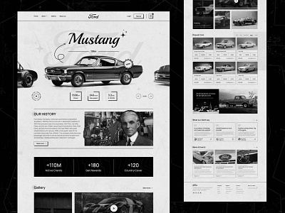 Ford Website - Black and White