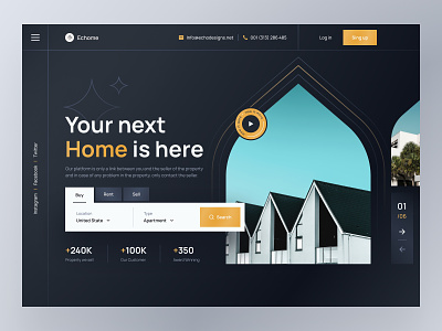 Echome - Rent Home landing architecture buy home buy house buy sell header home home rent home rent website house house rent housing landing pages real estate real estate agent real estate landing page real estate website realestate rent rent house rental service