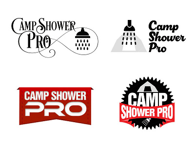 Logo design - Portable hot shower product logo design shower logo