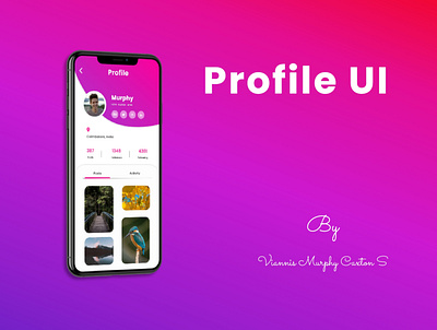 Profile Social Media dailyui dailyui 006 profile page socialmedia