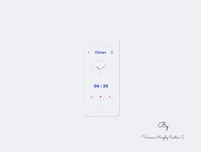 Countdown Timer countdown countdown timer countdowntimer daily ui dailyui dailyui014 neomorphic neomorphism timer timer app