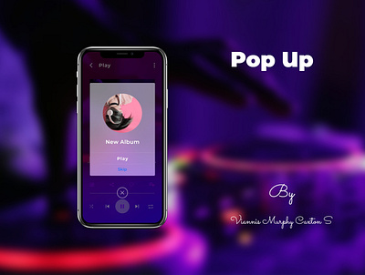 Pop Up daily ui daily ui 016 music app overlay pop up