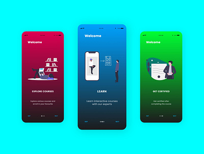 Onboarding daily ui 023 dailyui e learning onboarding screen