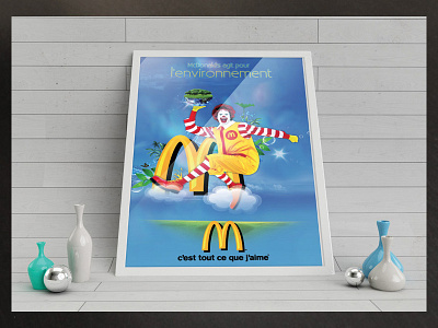 mc donald poster design acting art big corporation brand branding business company ecology environment flyer mac donald mc do mc donald meaning poster preservation save the planet