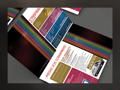 brochure for a big french printing company brochure business business card catalogue company corporate delivery flyer format france french industry name card poster price print printing services show tables