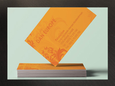 Business Card for a Company's European branch