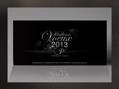 greeting card for a company business card classy company corporate correspondence customer design elegant finance greeting new year nye partner print wish wish card year