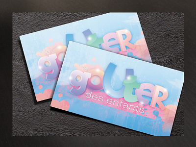 business card for child birthday party maker