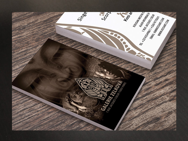 african art museum gallery business card by NB Design on Dribbble