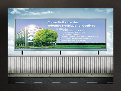 outdoor board design and photomontage business communication company french gas gaz industry national outdoor board pension photomanip photomanipulation photomontage photoshop retired retirement