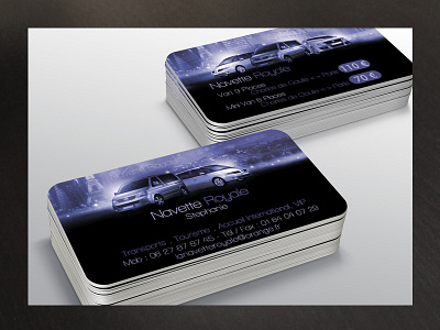 card for a transportation and shuttle company airport based business business card card commercial center company customers destination driving famous france french mall monument shuttle station transportation traveler travelling