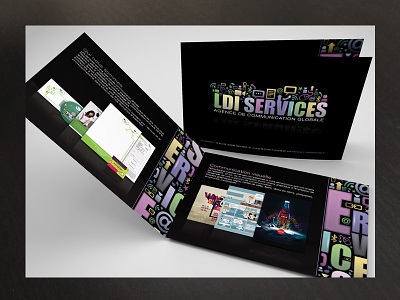 brochure / leaflet to present webdesign, print design and graphi