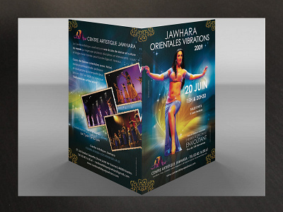 Bellydance brochure arabic artist bellydancing bifold culture dance dancer event show