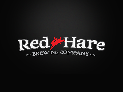 Red Hare Logo beer brand identity logo